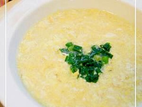 手でくずして・・豆腐のかき玉スープ☆